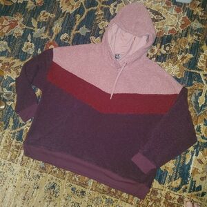 Sherpa Color Block Hoodie